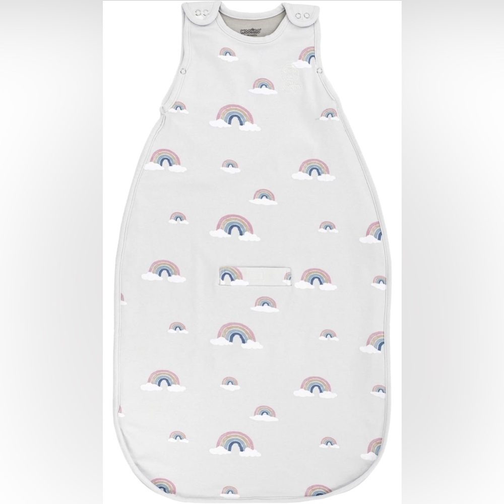 Woolino Merino Wool Ultimate Baby Sleep Sack - 4 Season Size 2-24 Months Rainbow